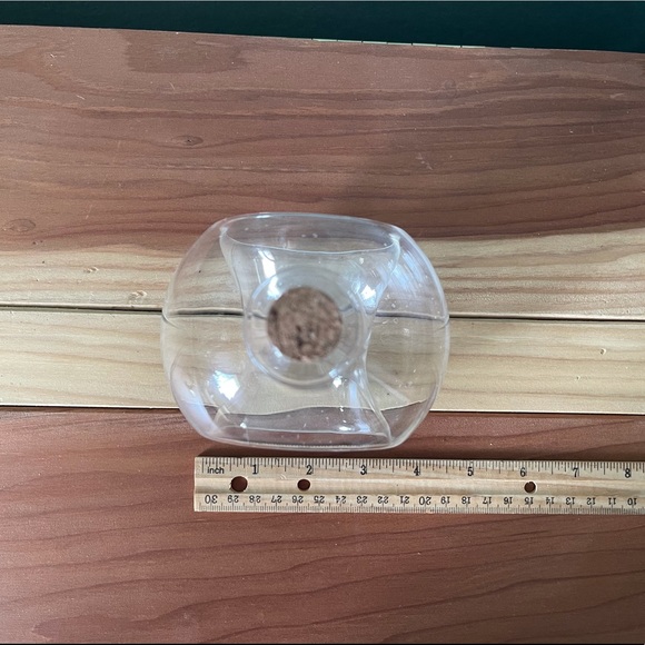 Glass round bottle with a hole - Picture 6 of 6